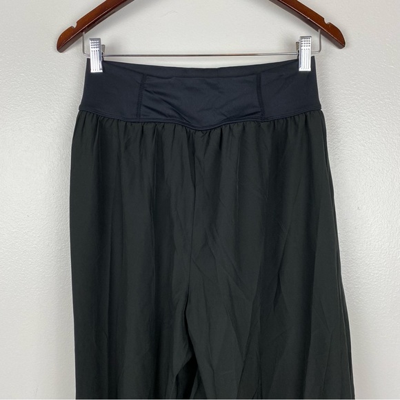 Halara Black Breezeful High Waisted Palazzo Flowy Split Wide Leg Pants M NWT - Picture 7 of 9